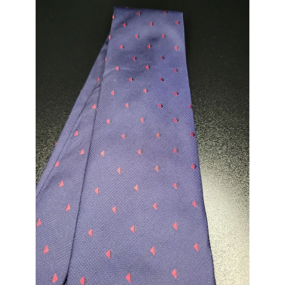 Versace Men's Necktie Purple Geometric Silk 3.75